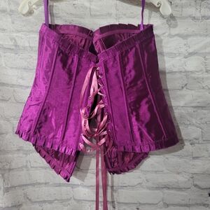Elegant Purple Corset Top